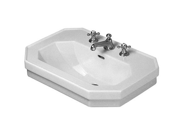 Duravit 1930 Serien Vegghengt Servant - 3 kranhull - 70x50cm - Hvit