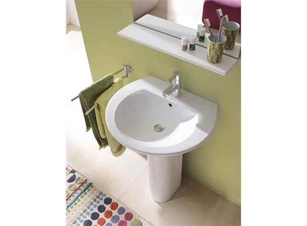 Duravit Darling New Vegghengt Servant - 3 kranhull - 47x35cm - WonderGliss