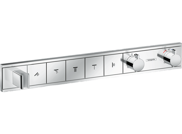 Termostatbatteri Hansgrohe RainSelect Til innbygging 5 uttak - Krom -