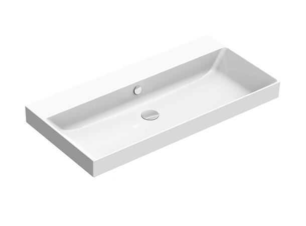 Vegghengt servant Catalano Zero 100x50 cm - Hvit - Cataglaze