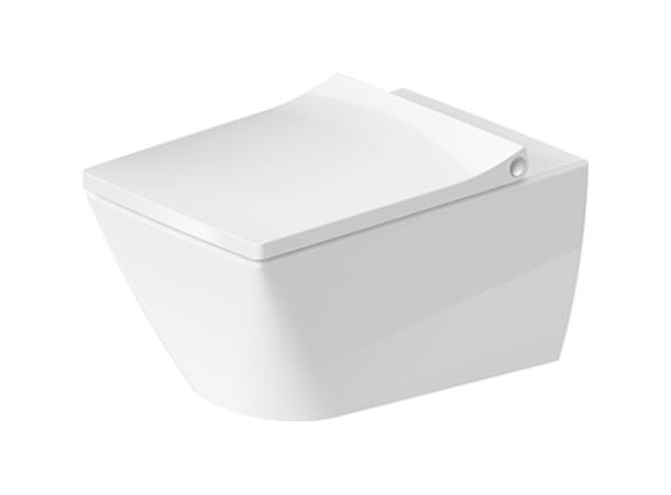 Vegghengt toalett Duravit Viu 37x57cm - Rimless - Uten lokk - Hvit -