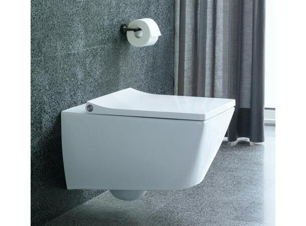 Vegghengt toalett Duravit Viu 37x57cm - Rimless - Uten lokk - Hvit -