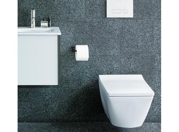 Vegghengt toalett Duravit Viu 37x57cm - Rimless - Uten lokk - Hvit -