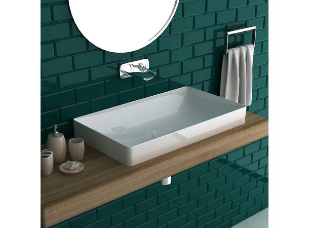 Toppmontert servant Duravit DuraSquare 60x34.5 cm - Hvit