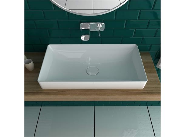 Toppmontert servant Duravit DuraSquare 60x34.5 cm - Hvit