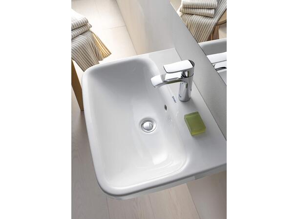 Duravit DuraStyle Vegghengt Servant - 1 kranhull - 65x44cm - Hvit -