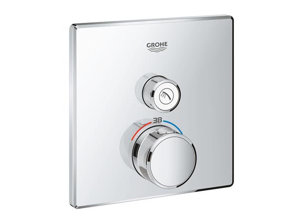 Grohe Grohtherm SmartControl Termostat Innbygging dusjbatteri - Krom -