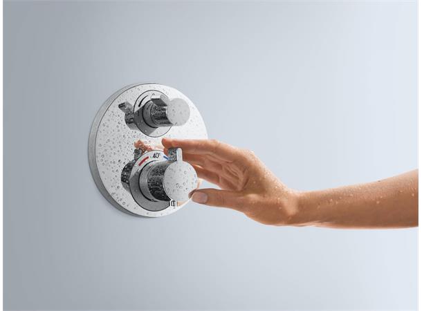 Hansgrohe Ecostat S med termostat Innbygging dusjbatteri - Krom -