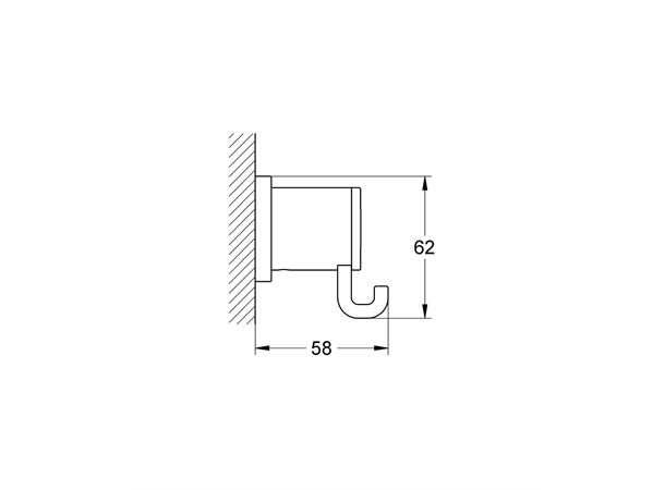 Håndklekrok Grohe Allure krom