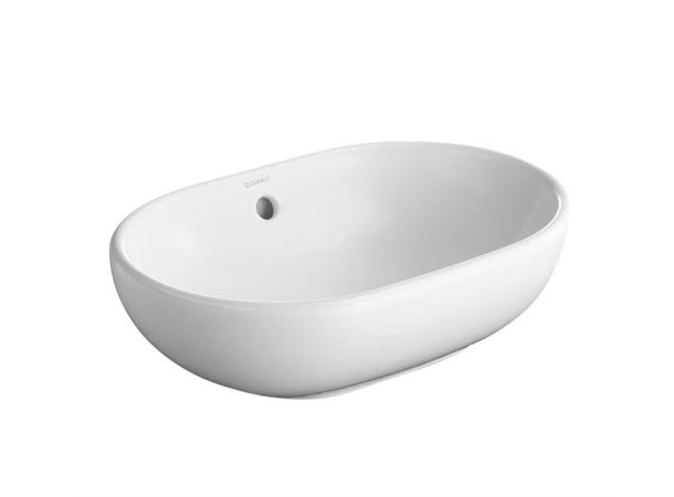 Toppmontert servant Duravit Foster 49.5x35 cm - Hvit - WonderGliss