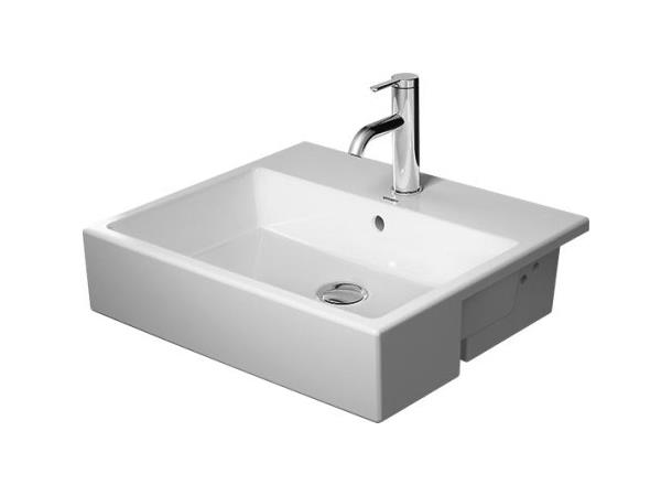 Duravit Vero Air Delvis Nedfelt servant - 1 kranhull - 55x47cm - Hvit -