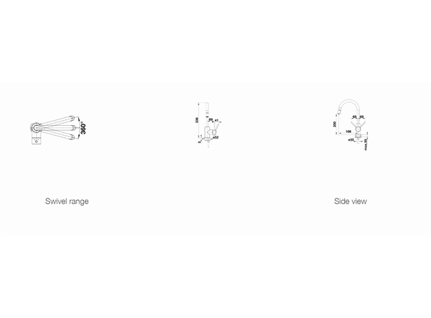 Kjøkkenbatteri Blanco Mida-S Med uttrekkbar tut Grå / Alumetalic