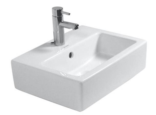 Toppmontert servant Duravit Vero 45x35 cm - Hvit - Slipt