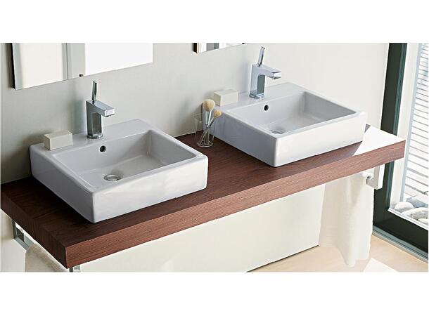 Toppmontert servant Duravit Vero 45x35 cm - Hvit - Slipt