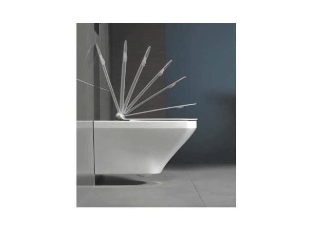 Vegghengt toalett Duravit DuraStyle 37x70cm - Rimless - WonderGliss - Hvit -