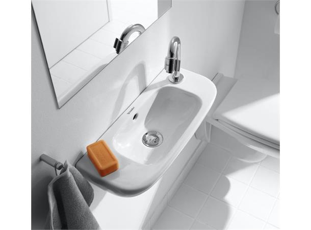 Duravit D-Code Vegghengt Servant -1 kranhull til venstre - 50x22cm - Hvit