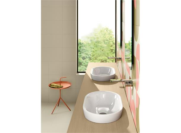 Nedfelt servant Catalano Sfera 55x35 cm - Hvit - Cataglaze