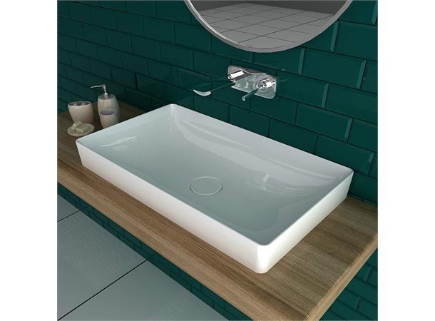 Toppmontert servant Duravit DuraSquare 60x34.5 cm - Hvit - WonderGliss