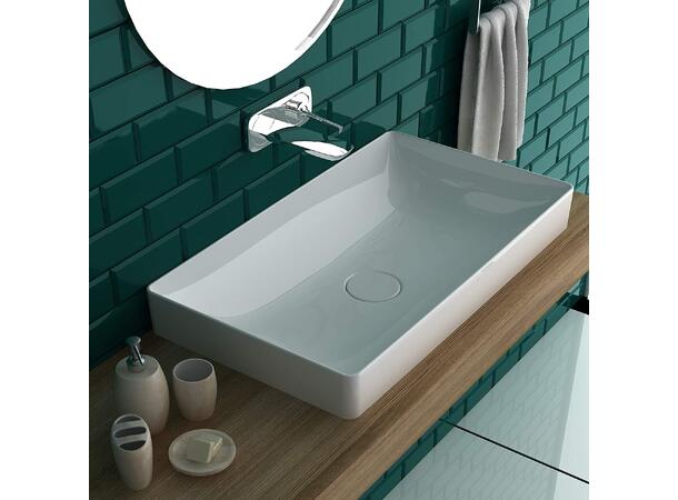 Toppmontert servant Duravit DuraSquare 60x34.5 cm - Hvit - WonderGliss