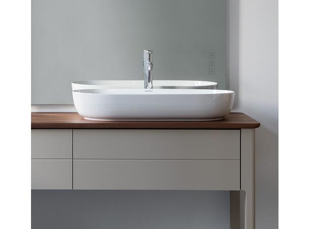 Toppmontert servant Duravit Luv 80x40 cm - Hvit