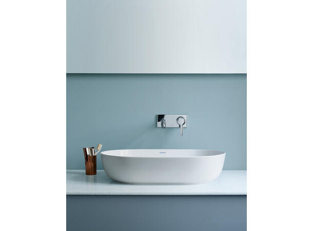 Toppmontert servant Duravit Luv 80x40 cm - Hvit