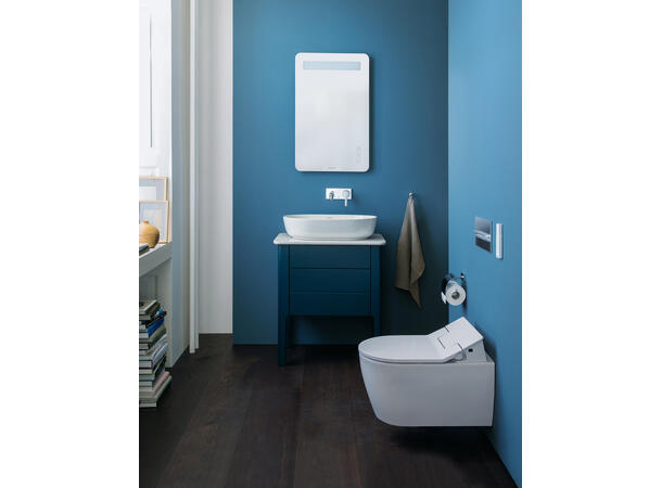 Toppmontert servant Duravit Luv 80x40 cm - Hvit