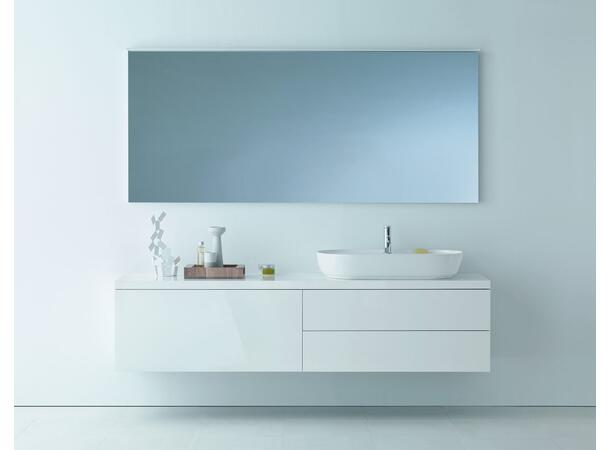 Toppmontert servant Duravit Luv 80x40 cm - Hvit