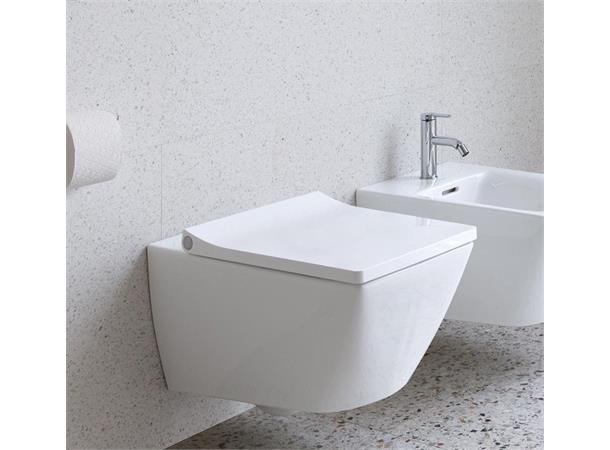 Vegghengt toalett Duravit Viu Compact 48x36.5cm - Kompakt - Rimless - Hvit -