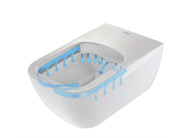 Vegghengt toalett Duravit Viu Compact 48x36.5cm - Kompakt - Rimless - Hvit -