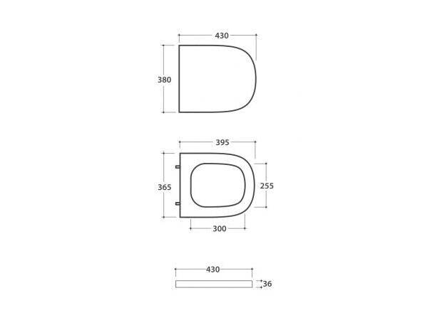 Vegghengt toalett Globo Stockholm Rimless - Hvit -