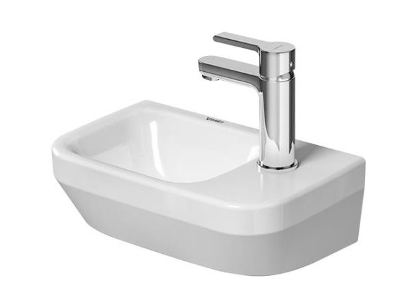 Duravit DuraStyle Vegghengt Servant - 1 kranhull høyre side - 36x22cm - Hvit