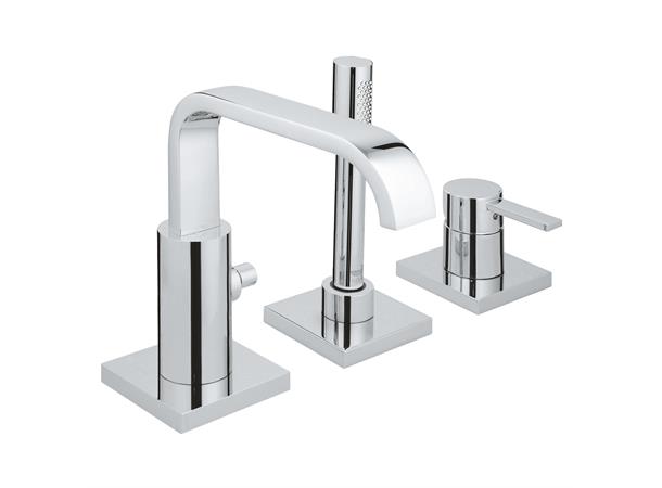 Grohe Kar-/dusjbatteri Allure 3-hulls - Krom -