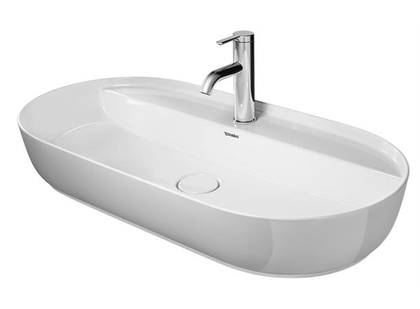 Toppmontert servant Duravit Luv 80x40 cm - Hvit - Slipt