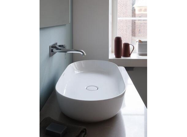 Toppmontert servant Duravit Luv 80x40 cm - Hvit - Slipt