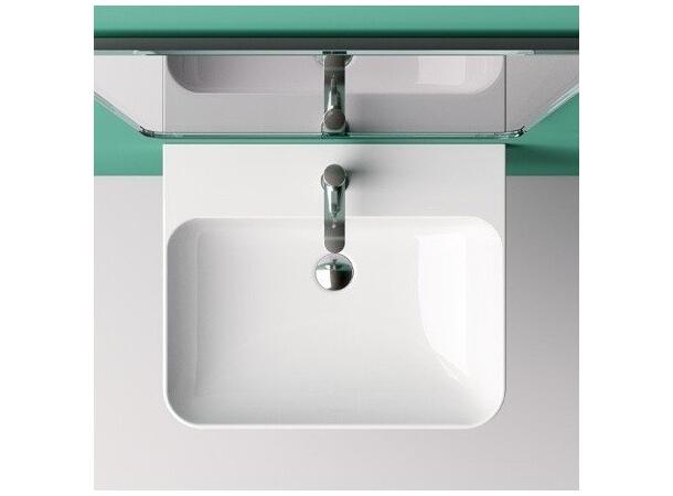 Vegghengt servant Catalano Green 60x50 cm - Hvit - Cataglaze