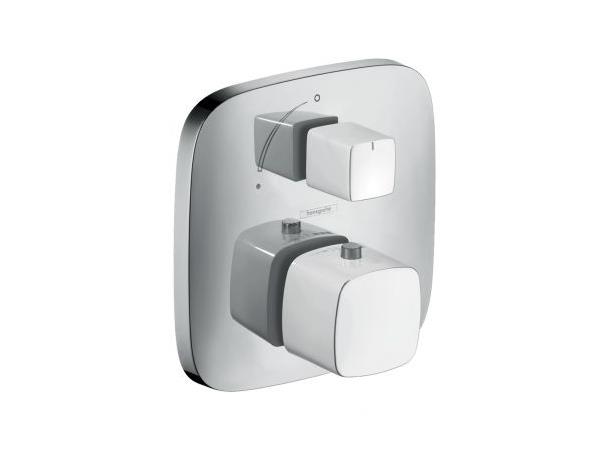 Hansgrohe PuraVida med termostat Innbygging dusjbatteri - Hvit/Krom -