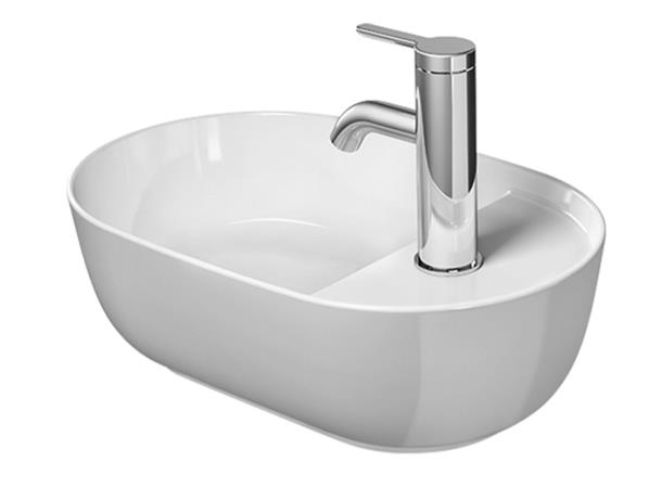 Toppmontert servant Duravit Luv 42x27 cm - Hvit