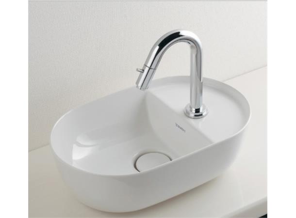 Toppmontert servant Duravit Luv 42x27 cm - Hvit