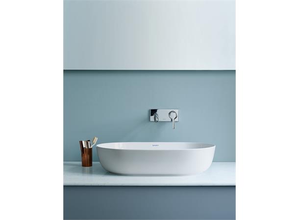 Toppmontert servant Duravit Luv 80x40 cm - Hvit - WonderGliss