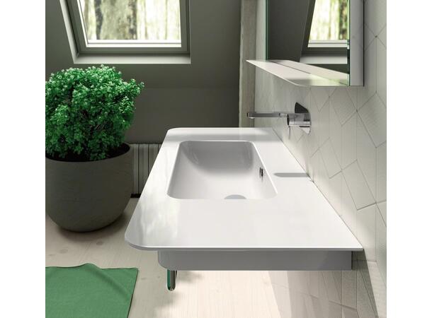 Vegghengt servant Catalano Green Up 80x52 cm - Hvit - Cataglaze