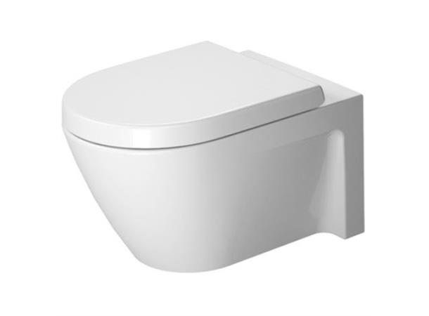 Vegghengt toalett Duravit Starck 2 37x54cm - WonderGliss - Uten lokk - Hvit