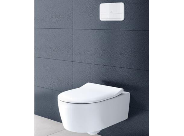 Vegghent toalett V&B Collaro Combi-Pack 37.5x56cm Toalettsete DirectFlush C+