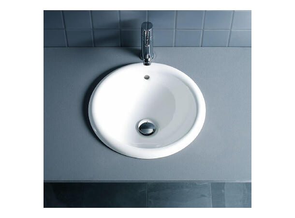 Duravit Architec Bali Nedfelt servant - Uten kranhull - Ø 33.5cm - Hvit -