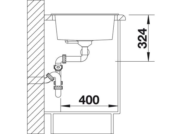 Kjøkkenvask Blanco Metra 9 Silgranit PuraDur - 86x50cm - Kaffe