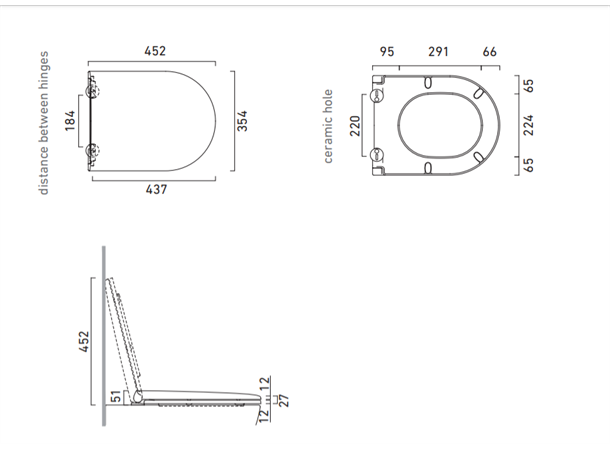 Toalettsete Catalano Sfera Soft-close - Hvit -