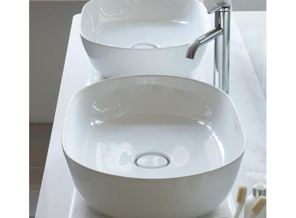 Toppmontert servant Duravit Luv 60x40 cm - Hvit - WonderGliss - Slipt