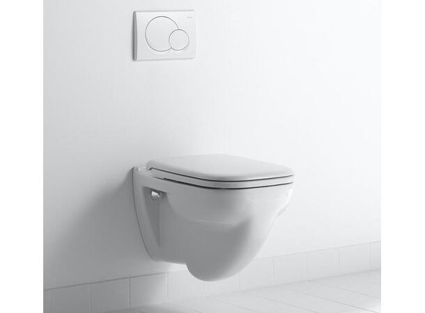 Vegghengt toalett Duravit D-Code 35.5x54 cm - Uten lokk - Hvit -