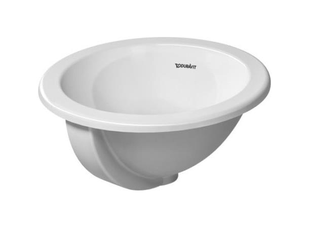 Duravit Architec Nedfelt servant - Uten kranhull - Ø 40cm - Hvit -