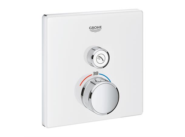 Grohe Grohtherm SmartControl m/termost. Innbygging dusjbatteri - Hvit -