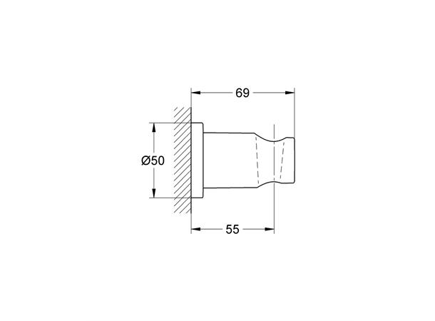 Grohe Veggholder til dusj Rainshower Supersteel